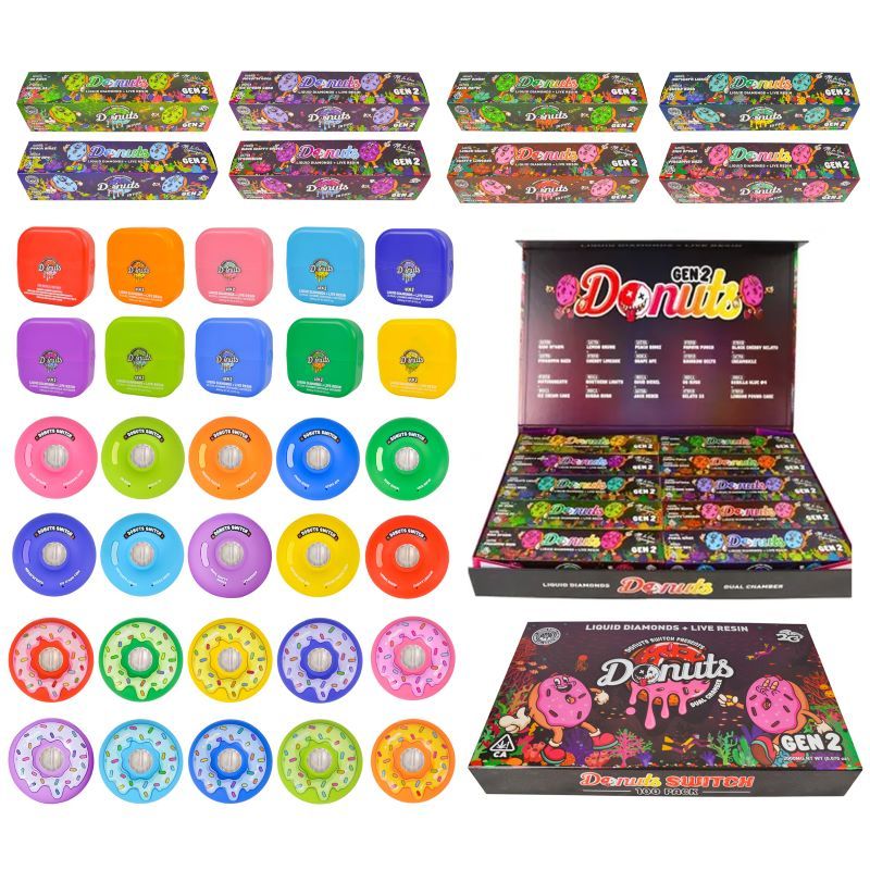 Donuts Gen 2 Switch 2g Dual Chamber Disposable Vape Packaging